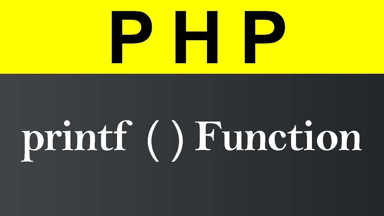 php printf  2022  printf Function in PHP (Hindi)