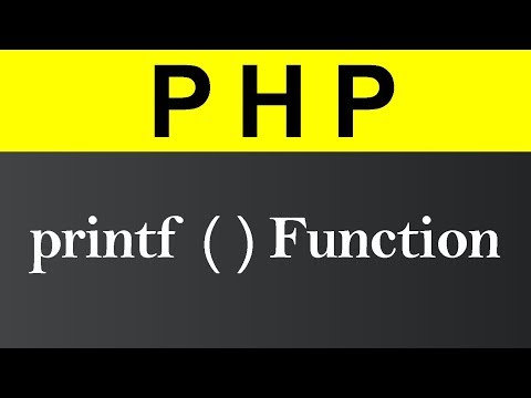 printf Function in PHP (Hindi)