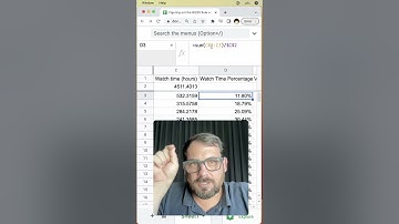 80/20 Rule with Running Sum Total |  Google Sheets Trick with a Dollar Sign.