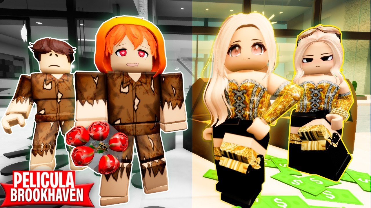 NIÑAS MILLONARIAS Y NIÑOS POBRES 🤑💔 BROOKHAVEN PELÍCULA 🏡