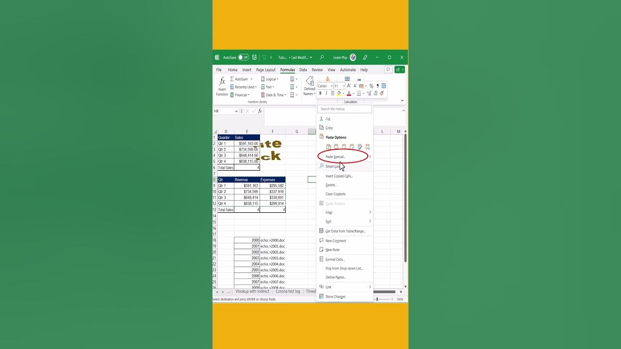 Office tips and tricks transpose data in excel 365 convert column to