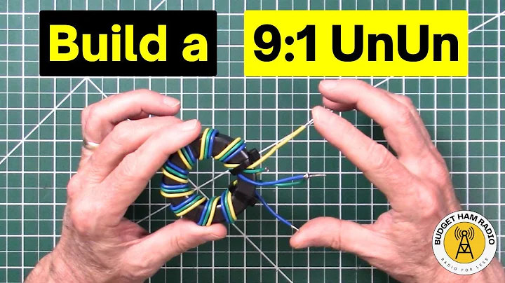 How to build 9:1 unun for a random wire hf antenna