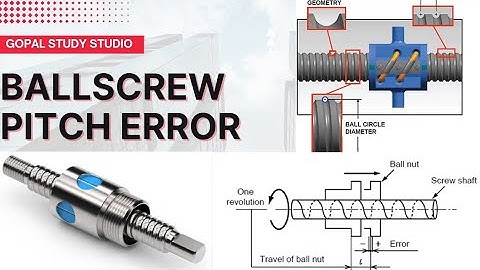 ball screw pitch error & reasons of pitch error