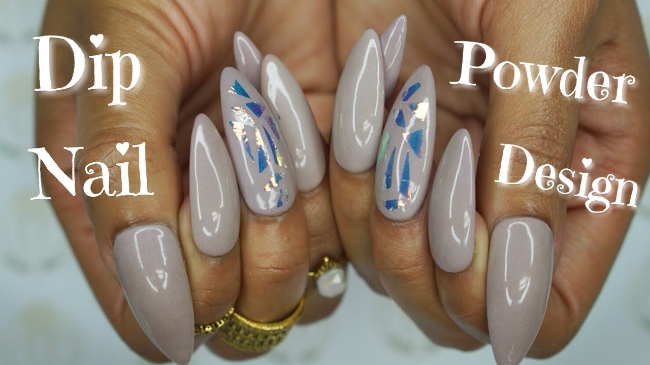 Nail Tutorial Dip Powder (With Gel) Press On Nails 💅🏽