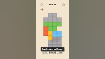 Folding Blocks [Level 36] (31/120 Beginner) | Walkthrough #shorts