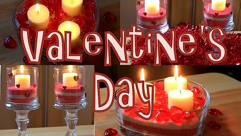 DIY - Dollar Store - Valentine's Candle Holders Ideas