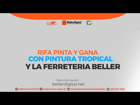 RIFA PINTAY GANA EN NAVIDAD CON PINTURA TROPICAL Y FERRETERIA BELLER