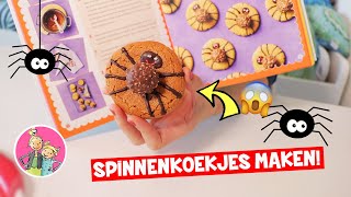 DEZE GRIEZELIGE SPINNENKOEKJES ZIJN SUPER LEKKER!! [Diy Bakken en Koken] ♥DeZoeteZusjes♥