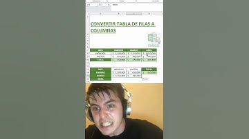 ¿Filas o columnas? ¡Transforma tu tabla en segundos en #excel  🔄📊