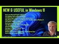 Amazing windows 11 useful new features tutorial