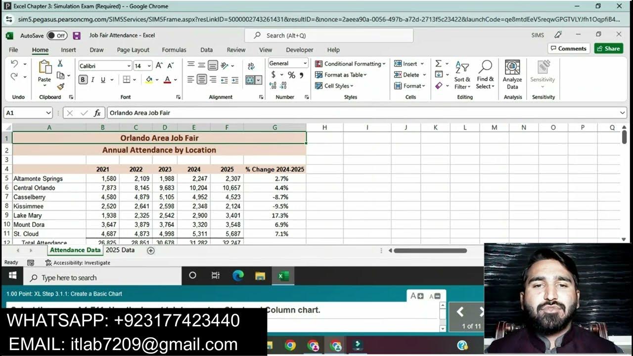 Excel Chapter 3 Simulation Exam | Excel Chapter 3 Simulation Exam ...