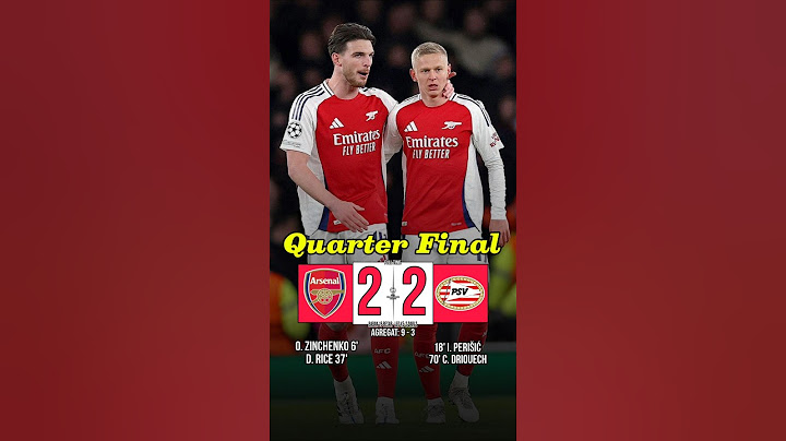 Arsenal vs Psv 2-2 (agg: 9-3) Ucl |Quarter Final| #arsenal #gunners #coyg #championsleague #shorts