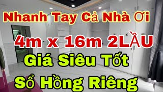 Bán Nhà Quận8 Diện Tích Quá Tốt 4m x 16m , 3PN Lớn Sổ Hồng riêng thuận tiện qua quận 5 quận 10 Q 6
