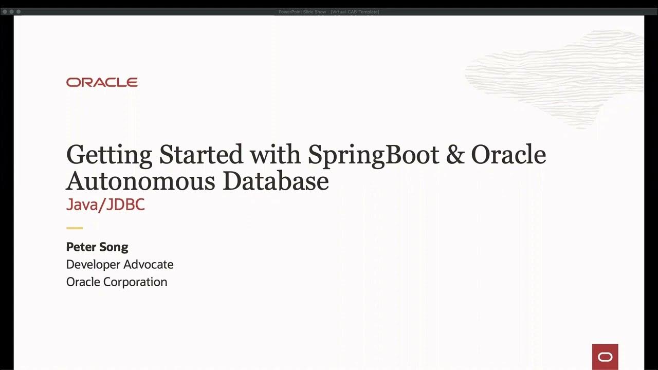 Episode 3: Getting Started with SpringBoot and Oracle Database - YouTube