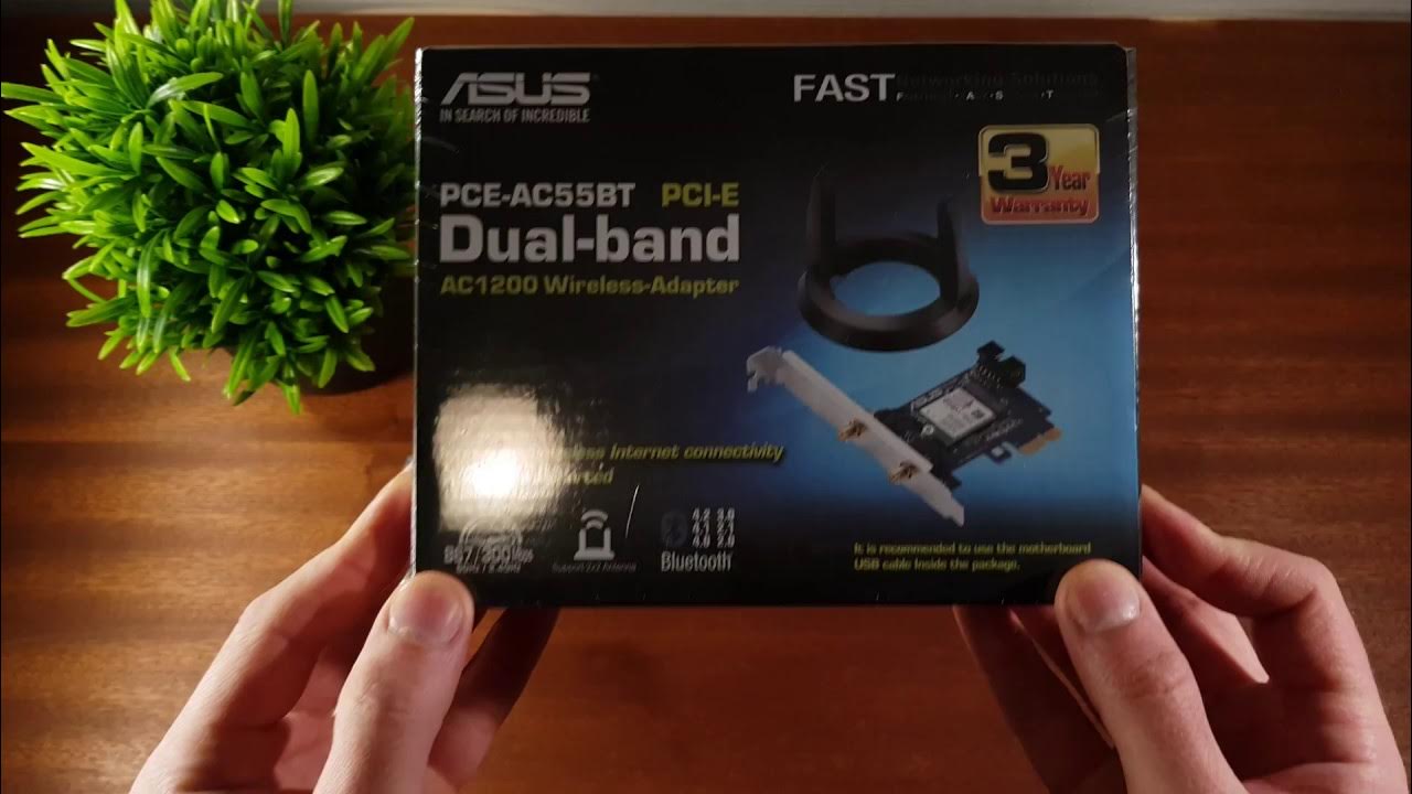 Asus PCEAC55BT WiFi and Bluetooth PCI card for PC UNBOXING VIDEO
