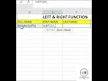 Excel Formula Magic ✨ LEFT & RIGHT Function Full Guide (Hindi) | #excel #short #viral #tranding