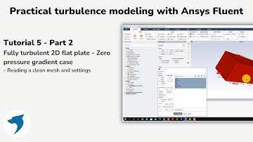 Turbulence modeling with Ansys Fluent | Fully turbulent 2D flat plate - Part 2