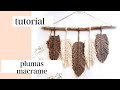 tutorial plumas macrame