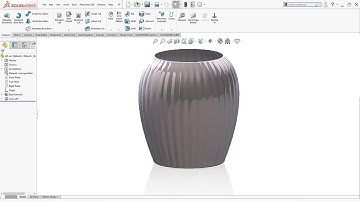 SolidWorks Surface Modeling | Modern Flower Pot