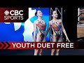 Lily Bernier &amp; Andrea Escobar come first in youth duet at Canadian Artistic Swimming Championships