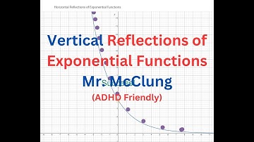 Vertical Reflections of Exponential Functions over the x-axis | Mr. McClung | ADHD Friendly