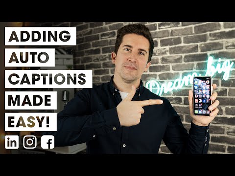 Add Automatic Captions To Video | Instagram + FaceBook + LinkedIn EASY