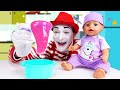 Детские мультики - Кашка для БЕБИ БОН! - Смешные видео с куклами Baby Born. Новые игры онлайн.