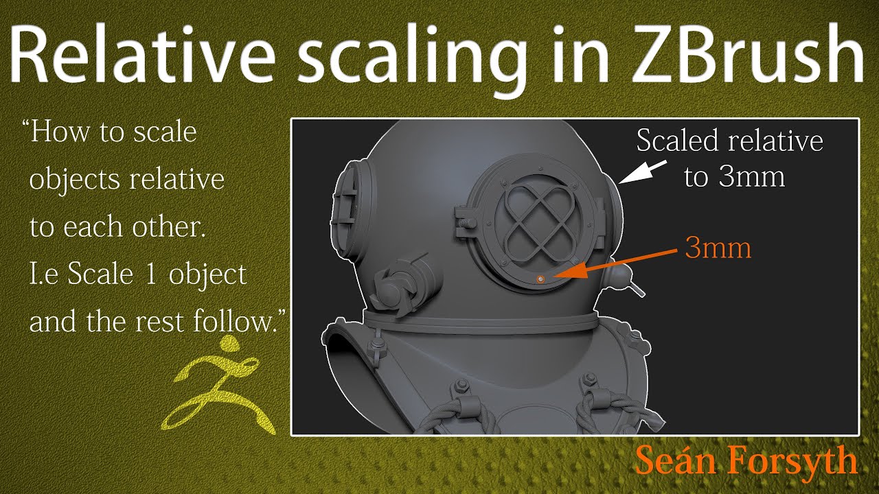 Scaling subtools in ZBrush - relative to each other - YouTube