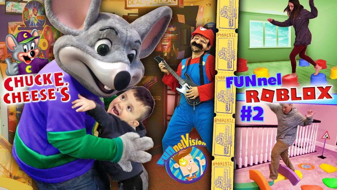 Shawn Goes To Chuck E Cheese S Funnel Fam Roblox Obby Competition Fv Family Youtube - going to chuck e cheese roblox youtube