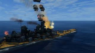 DKM Bismarck Vs USS Missouri (BB-63) | Battleship Fight | | FOTRS\/SH4