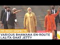 PM Modi inspects various Bhawana en-route Lalita Ghat Jetty