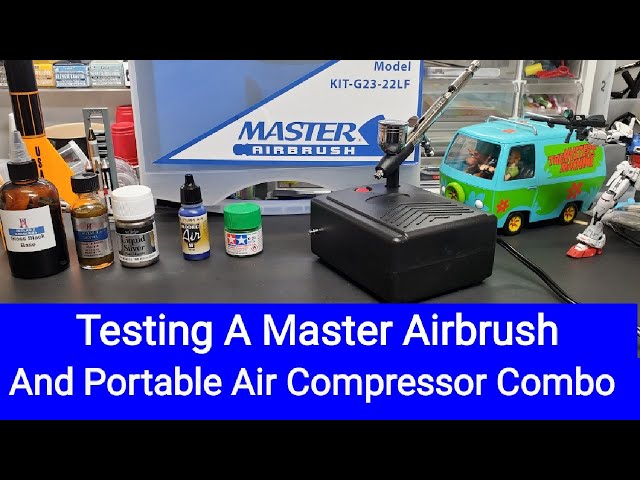 Master Airbrush Performance Dual-Action Airbrush Kit with Master Air Compressor with Air Hose and Moisture Trap