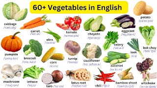 Top 60+ Vegetables Name in English| English Practice