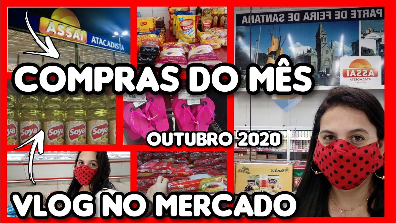 COMPRAS DO MÊS NO ASSAÍ ATACADISTA |COM VALORES