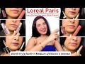 L'Oreal Paris Worth It Lipstick |Indian Skin Tone| Worth It v/s Worth It Medium v/s Worth it Intense