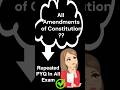 🔥🔥100% Important Amendment I All Exam #shorts #shortvideo #short #shortsfeed #shortsvideo