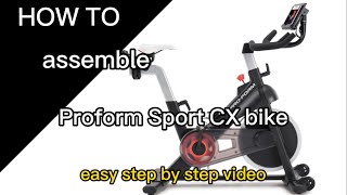 How to easily assemble Proform Sport CX bike and Carbon CX bike