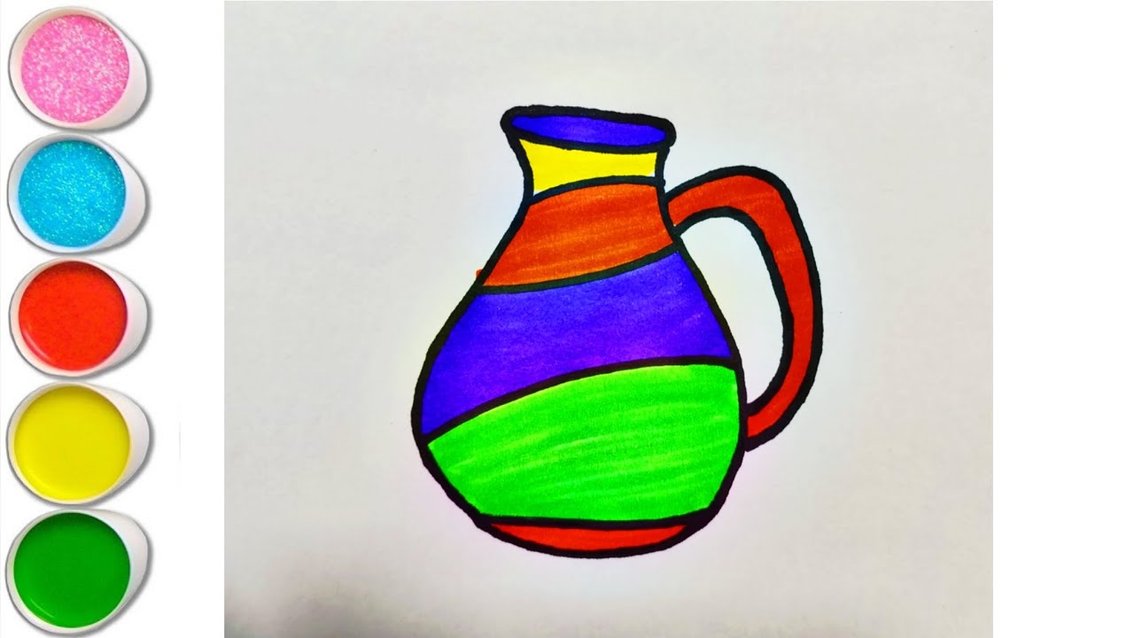 How to draw jug Drawing easy || step by step water jug Drawing || jug Drawing for beginners