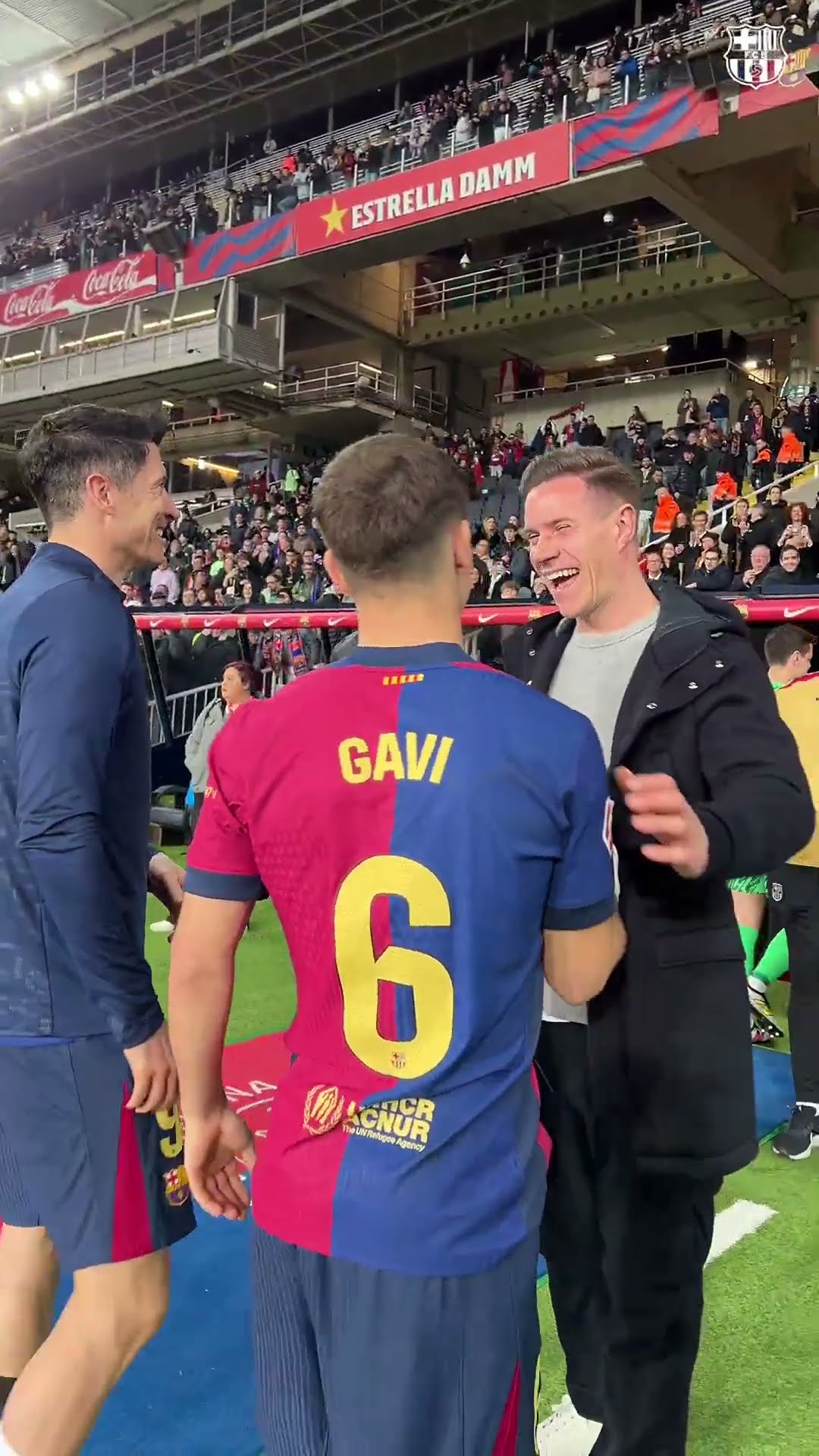 Post-match vibes. ?? All smiles. ? #BarçaRayo #fcbarcelona #shorts