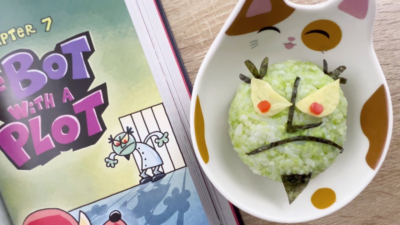 Dr. Scum A.I. Buddy Onigiri - Dog Man Book Inspired Food Art 🍙 | DIY Idea | Food Art