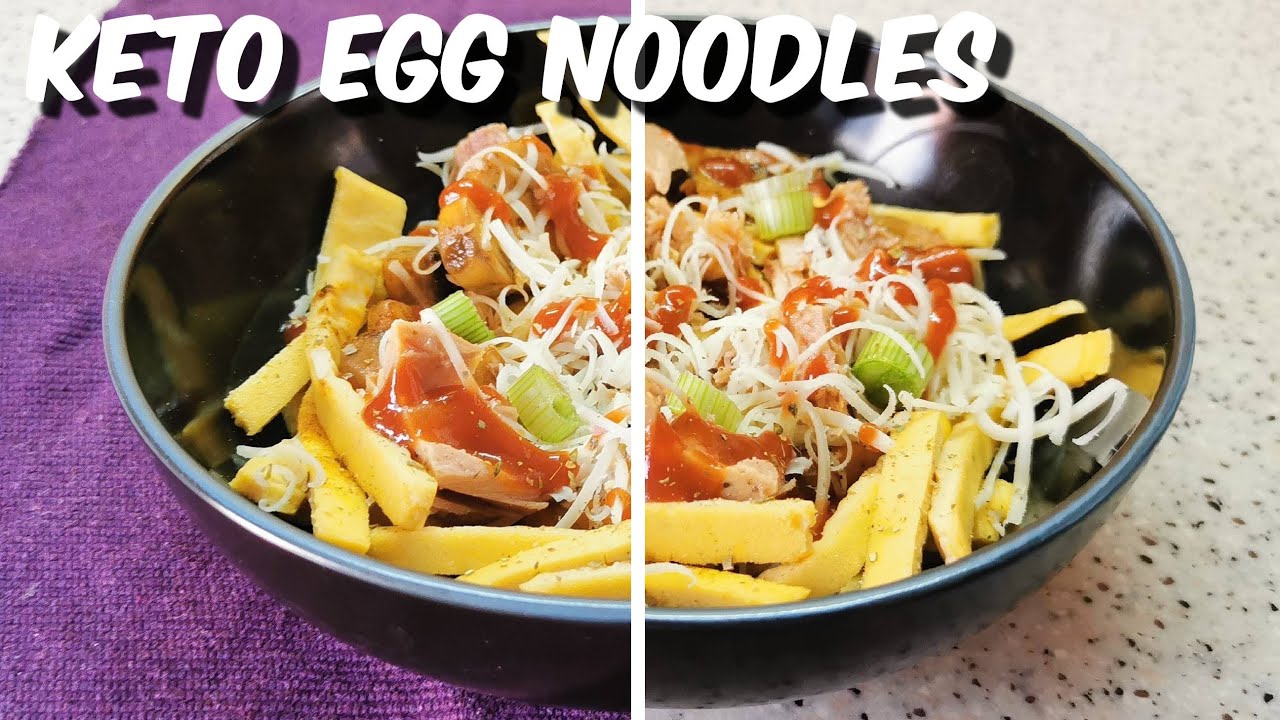 How to make easy keto egg noodles Keto testenina sa jajima YouTube