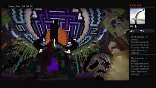 Minecraft LIVE Pufferfish Survival Realm S9 #84 - Completing the nether hub