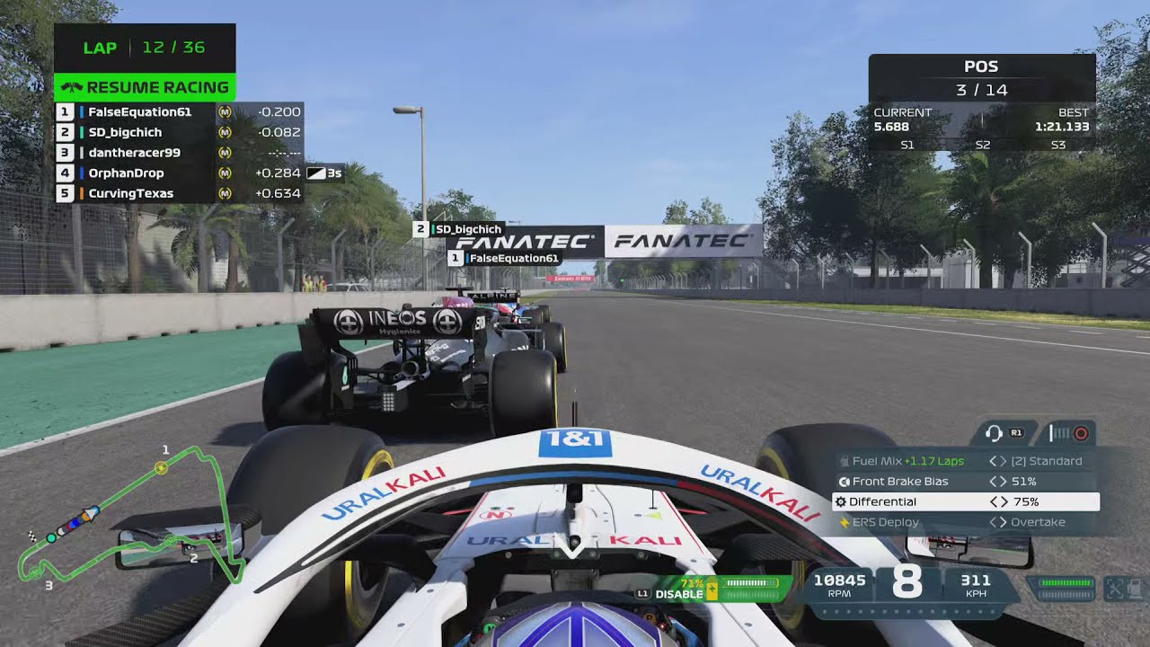 F1 2021 DBS The Perfect Safety Car Restart YouTube