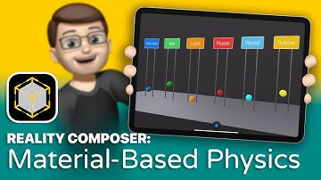 How to use Materials & Dynamic Physics with Reality Composer on iPad