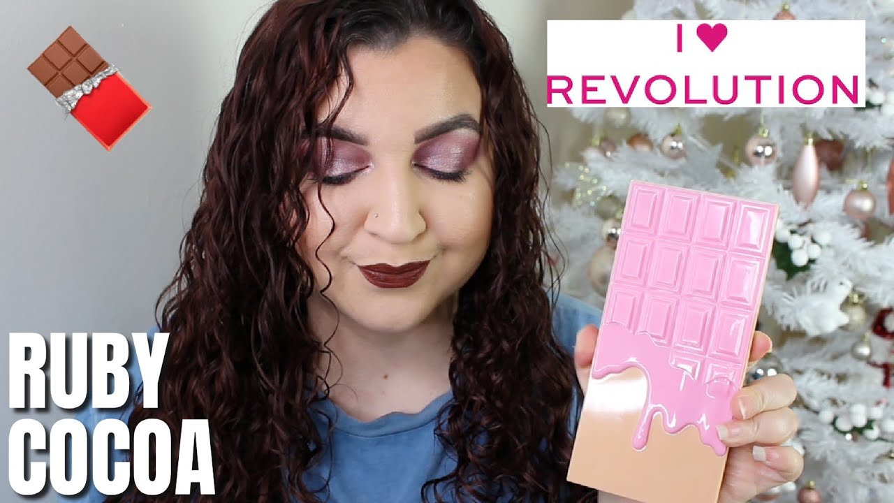 I HEART REVOLUTION RUBY COCOA PAETTE REVIEW AND COLLAB WITH MAKEUPWITHALIXKATE | LIZZIE DEMETRIOU 🍫