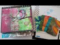 Use Your Stash - Art Journal From An Old Calendar And Painty Papers