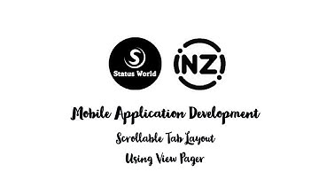 Scrollable TabLayout using ViewPager | Android | Java | Inzi Programmer