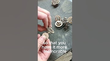 3D Spiral Earrings - Laser cut #lasercutting #laserearrings #laserjewelry #earrings