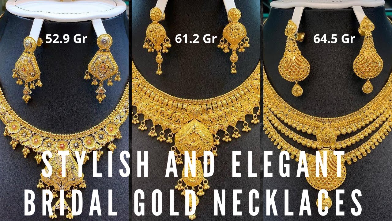 Stylish and Elegant Bridal Gold Necklaces | Bridal Gold Necklace ...