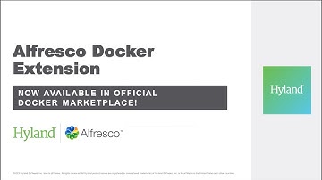 Alfresco Docker Extension now available in Docker Marketplace